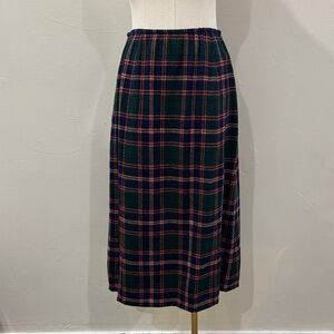 Rare Vintage Pendleton Tartan Plaid Wool Skirt –Size 10 (Runs Small-See Listing)